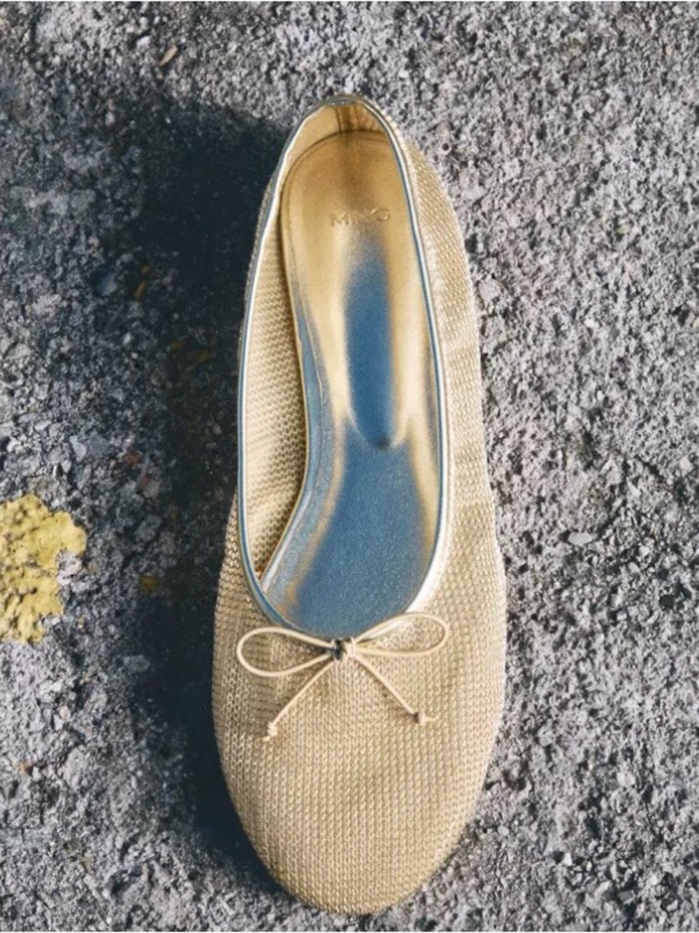 Mango Mesh Ballet Flats With Bow - Picture 7 of 11